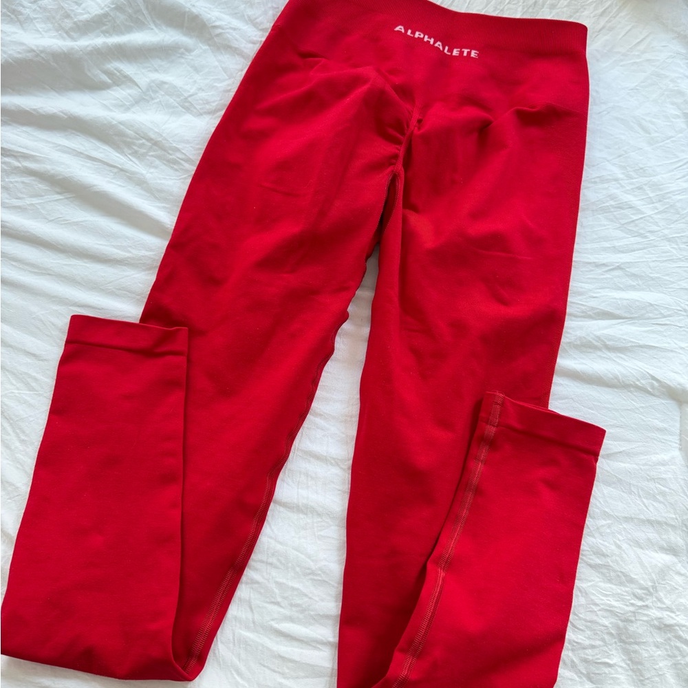 Alphalete Red Leggings size small